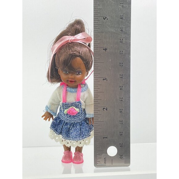 1995 Mattel Baby Sister Kelly Doll Strollin Fun Barbie With Waving Hand & Pink B - Picture 2 of 3